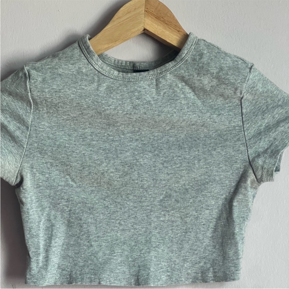 Bundle of 2 tops SHEIN Heather Gray Crop Top